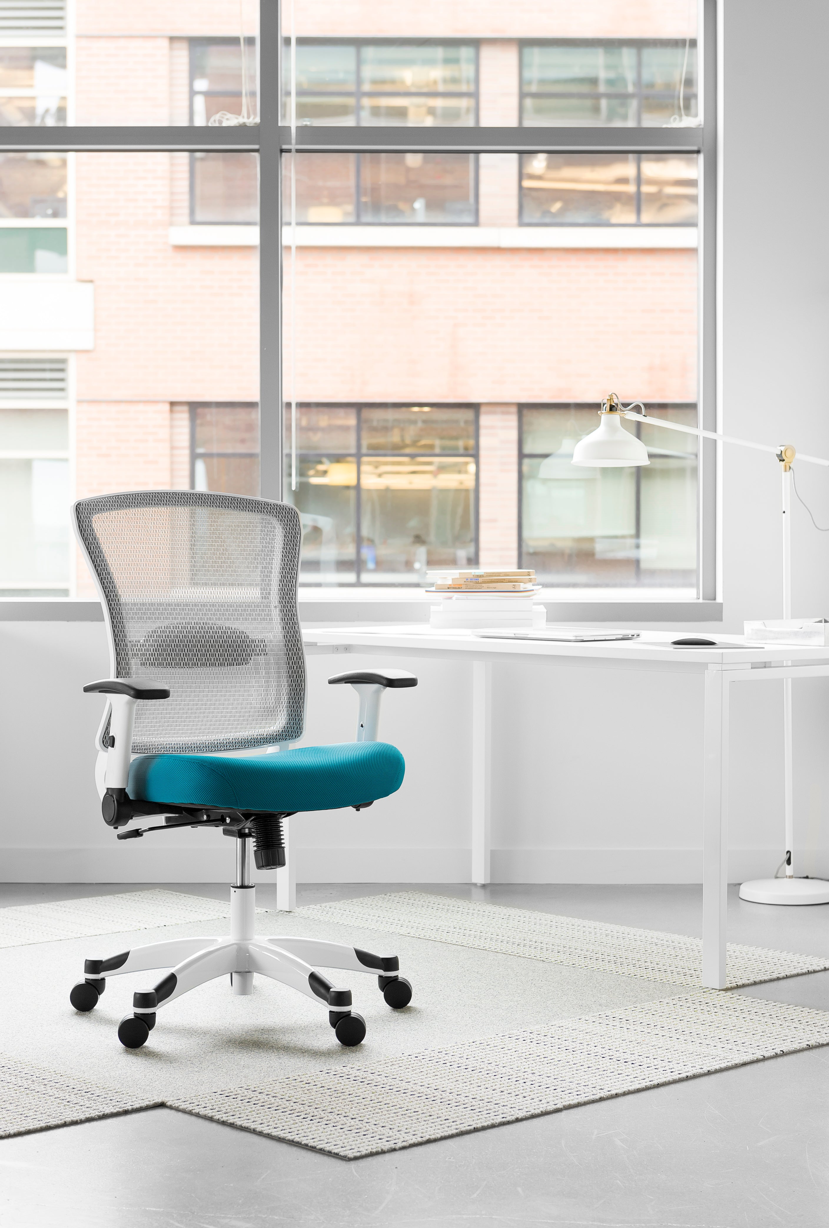 White Frame Managers Chair